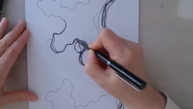 Нейрографика - как нарисовать красивую нейрографическую линию смотреть онлайн