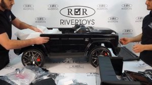 Детский электромобиль Mercedes AMG G63 (модель S307, RiverToys) сборка