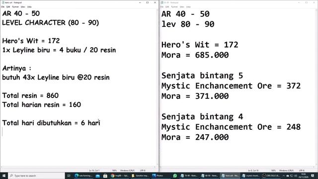 CHEAT SHEET ???!!! Apakah AR 50 = TRAP?? || Genshin Impact