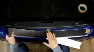 Наклейка на задний бампер для Chevrolet Lacetti (Шевроле Лачетти) седан