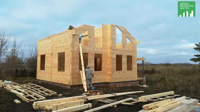 Деревянный дом / сухой профилированный брус / 105 кв.м. смотреть онлайн
