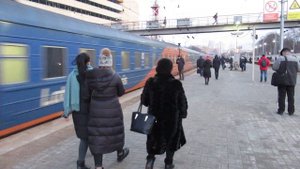 Поезд Москва – Рига «Латвийский Экспресс», станция Тушино