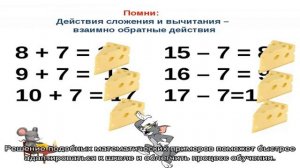 Примеры на сложение и вычитание для дошкольников