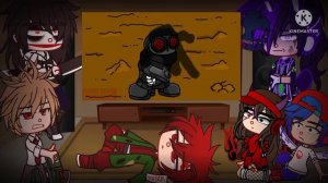 fandoms react to Nigthmare cuphead vs the Devil || indie cross Aftermanth || +1 video ❤️