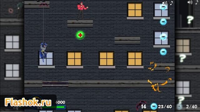 Flashok ru: онлайн игра Batman: The Fooftop Caper. Видео обзор флеш игры Batman: The Fooftop Caper смотреть онлайн