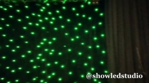LED световой занавес задник на сцене ДК г. Ванино