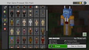 Minecraft Star Wars - All Skins Prequels