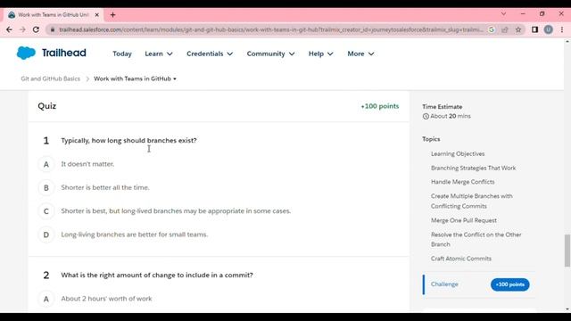 Git and GitHub Basics | Work with Teams in GitHub | Salesforce/Trailhead смотреть онлайн