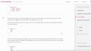 GraphQL Core Concepts - Learn GraphQL from the GraphQL Documentation