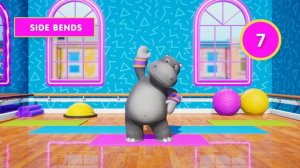 Kids exercise 5 minutes easy workout for Kids with Hip-po|Zeze Zebra animation for kids