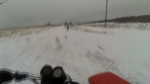 Покатушки на ИЖ Юпитер 5 по сугробам 2018