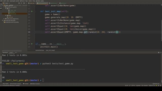 [Текстовые игры] Roguelike бродилка через TDD  (часть 1)
