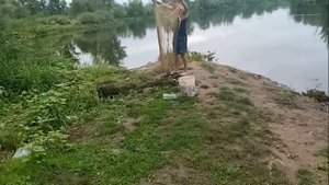 КАСТИНГОВАЯ СЕТЬ. ПРОБНАЯ РЫБАЛКА БЕЗ КОЛЬЦА. УЧУСЬ КИДАТЬ ЗАНОВО