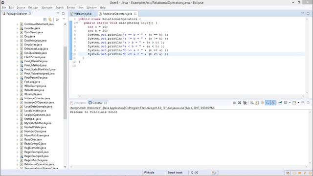 Java - Relational Operator