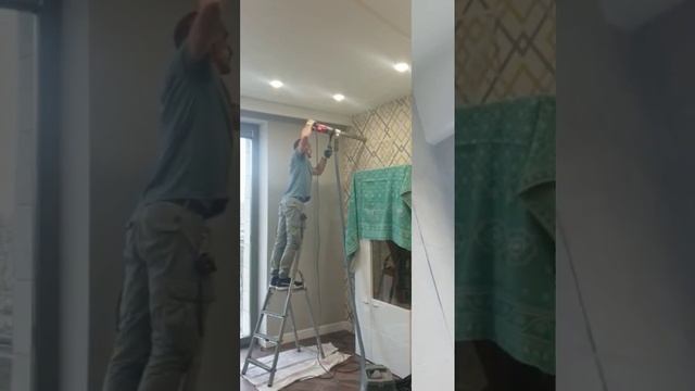 Установка кондиционера: штробление стены и результат смотреть онлайн