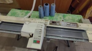 Робот каретка kg 89a. Набор петель, вязание резинки и закрытие последнего ряда на Brohter kh930