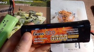 радиоуправляемый танк Т-72 (DeAGOSTINI) 7 часть -новый аккумулятор 3300   НЕМЕЦКИЙ (ТАНКРЕМБАЗА №7)