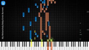 🎹Solo & Chord, My Melancholy Baby, Ernie Burnett, Synthesia Piano