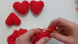 Мастер -класс по вязанию сердца из плюшевой пряжи