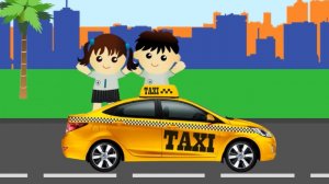 ТАКСИ для Малышей - Cоберем  автомобиль такси  -  добрые обучающие мультики