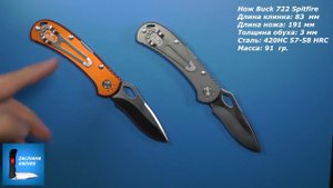 Нож Buck 722 Spitfire - яркий истребитель