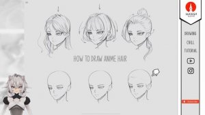 КАК РИСОВАТЬ АНИМЕ ВОЛОСЫ? - урок от Манга Мастер