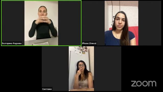 Zoom Meeting Екатерина Фадеева