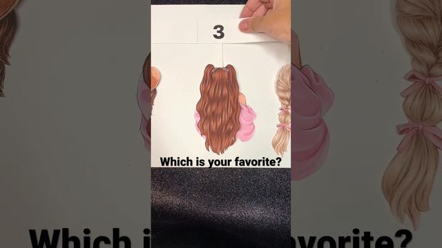 Which hair style is your favorite? #shorts #hairstyle #crafts #drawing #tutorial #art #artist #diy