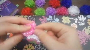 Бантики-пушистики из органзы 2,5 см