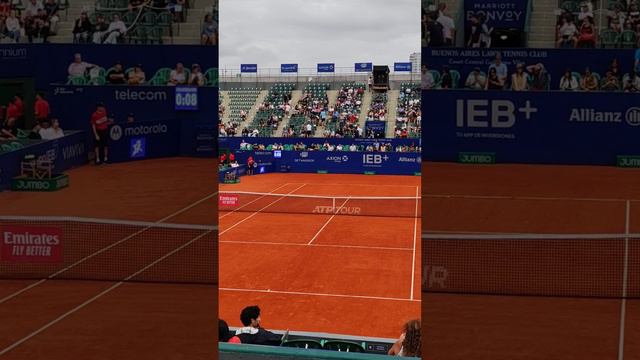 Tenis. Argentina Open 2024. Laslo Djere vs Marin Cilic. Time lapse de preparación de cancha