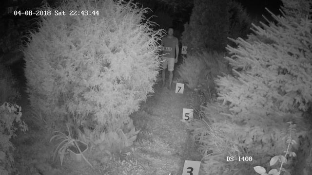 Hiwatch DS-I400 4 мм. Пример записи с ip камеры ночью смотреть онлайн