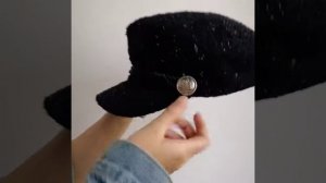 Женский картуз, кепи, фуражка драповая с канаткой
