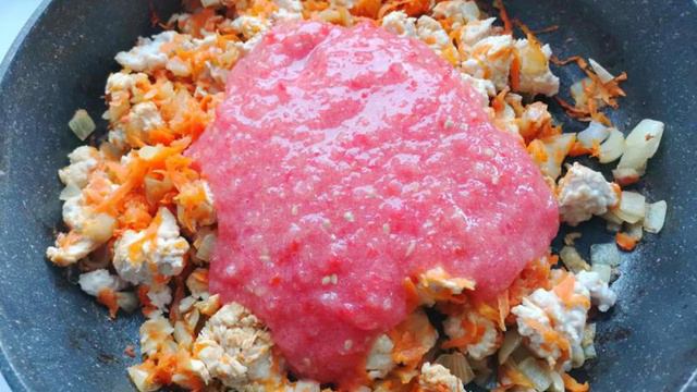 Ленивая лазанья с курицей в лаваше