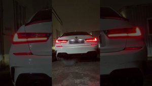 BMW g20 320 b48 выхлоп (Downpipe и трасса 76мм, глушитель m Performans 235) exhaust bmw g20
