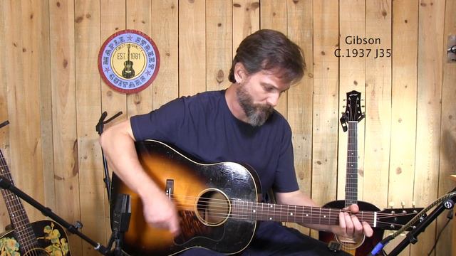 Vintage Gibson J35s vs Collings CJ45 SS Shootout! смотреть онлайн