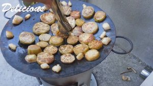 ГОТОВИМ ОВОЩИ В САДЖЕ НА КОСТРЕ