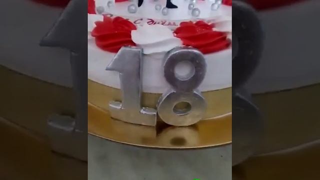 Торт девушке на 18 лет