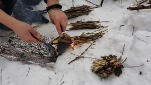 Щепочница, костер и горелка в зимнем походе. Тест. Макси Лесник.