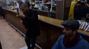 Tomi Jeis and Tom (guitar) playing at the bar in Barranco district (Lima, Peru). May 2019