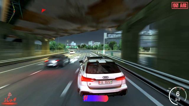 Audi RS6-R ABT 740Hp | Shutoko Traffic | Assetto Corsa | 4K Gameplay смотреть онлайн