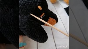 Амигуруми. Мк такса крючком. Часть 4.