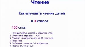 Техника чтения в 3 классе. Как улучшить технику чтения. 3 класс 130 слов