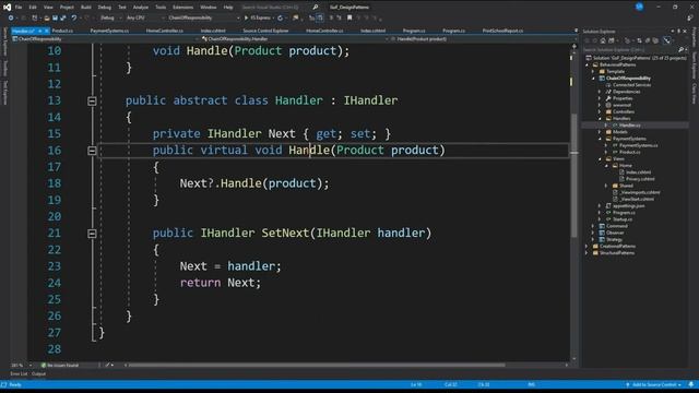 Chain Of Responsibility Design Pattern in c# and ASP.NET Core MVC | Design Pattern (Part 17) смотреть онлайн