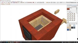 ✅Печной SketchUp. Проектируем печь. Перекрытие топочной дверцы #sketchup