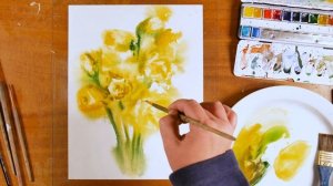 РИСОВАНИЕ ПО МОКРОМУ: БУКЕТ ЦВЕТОВ АКВАРЕЛЬЮ.Творческий антикарантин.
