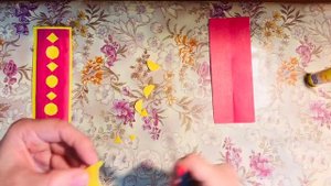 Аппликация "Ажурная закладка"