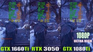 GTX 1660Ti vs RTX 3050 vs GTX 1080Ti || 8 PC GAMES BENCHMARK TEST ||