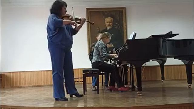 Соната для скрипки и фортепиано "Эльтэмниум" 1 часть. Волченко Александра смотреть онлайн