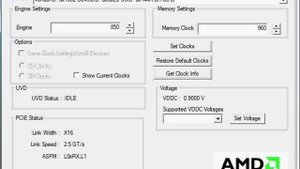 ATi Mobility Radeon HD 5470 Overclocking