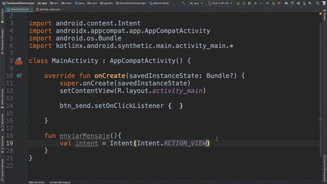 Android Studio - Utilizando Facebook Messenger para enviar mensajes смотреть онлайн
